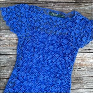 Blue Floral Ralph Lauren Summer Dress